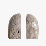 Travertine Bookends