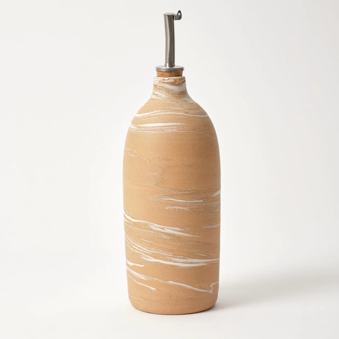 Red Marbled Oil Bottle