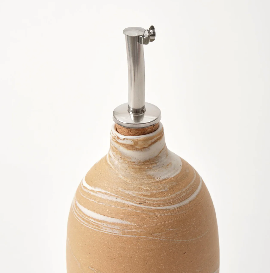 Red Marbled Oil Bottle