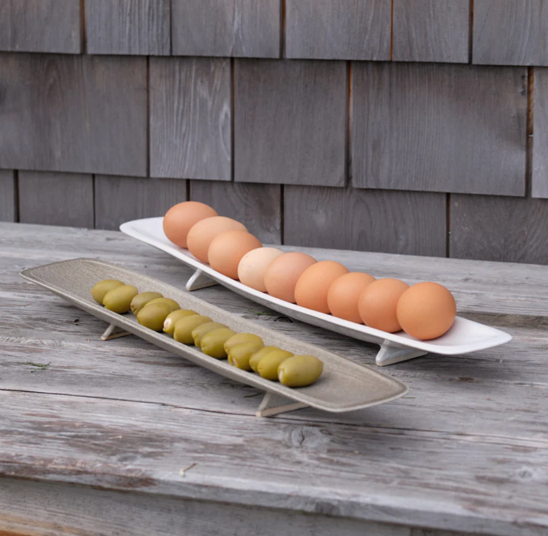 Olive Platter Grey