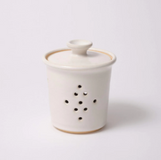 Garlic Jar White