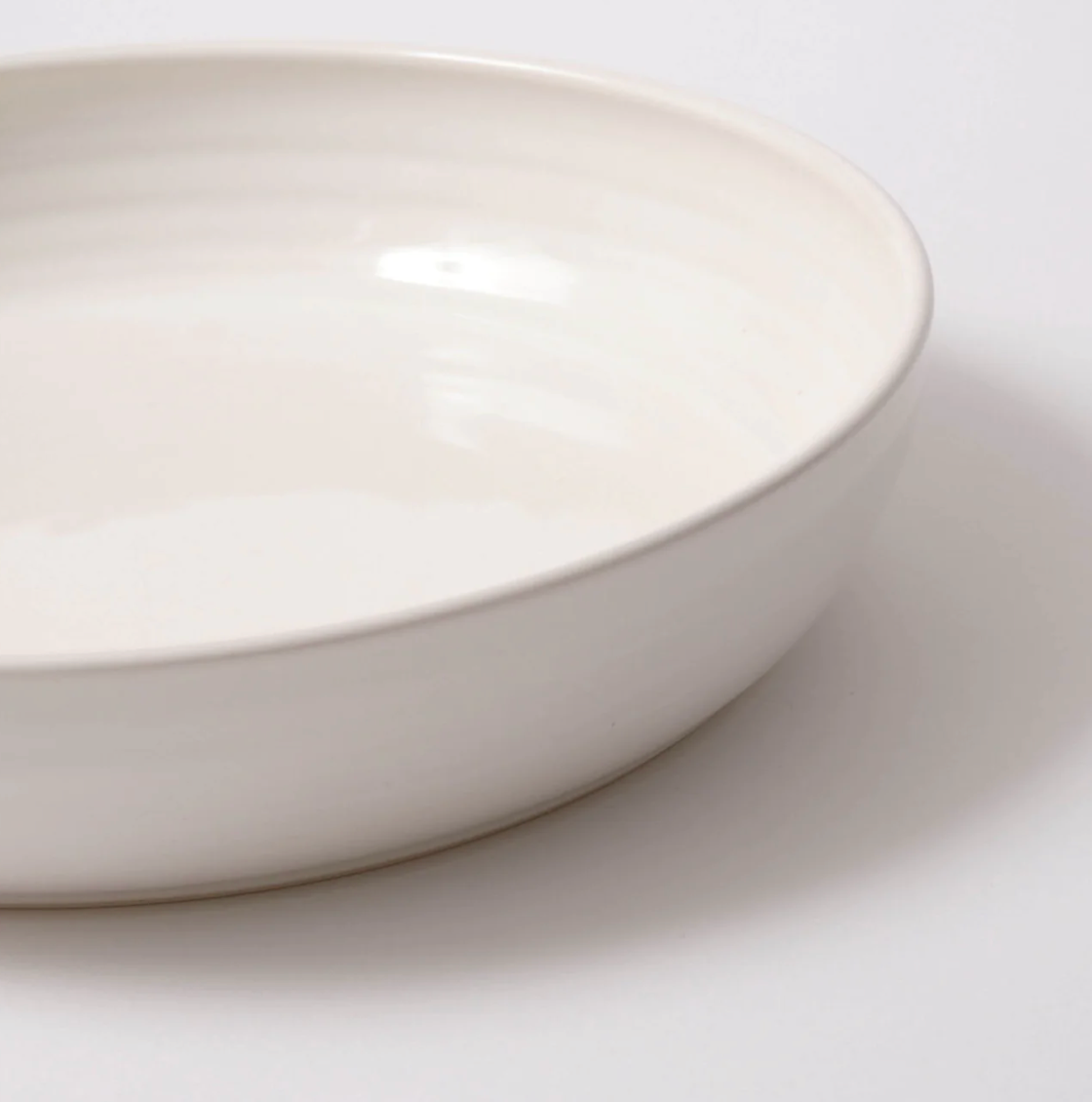 White Serving Bowl