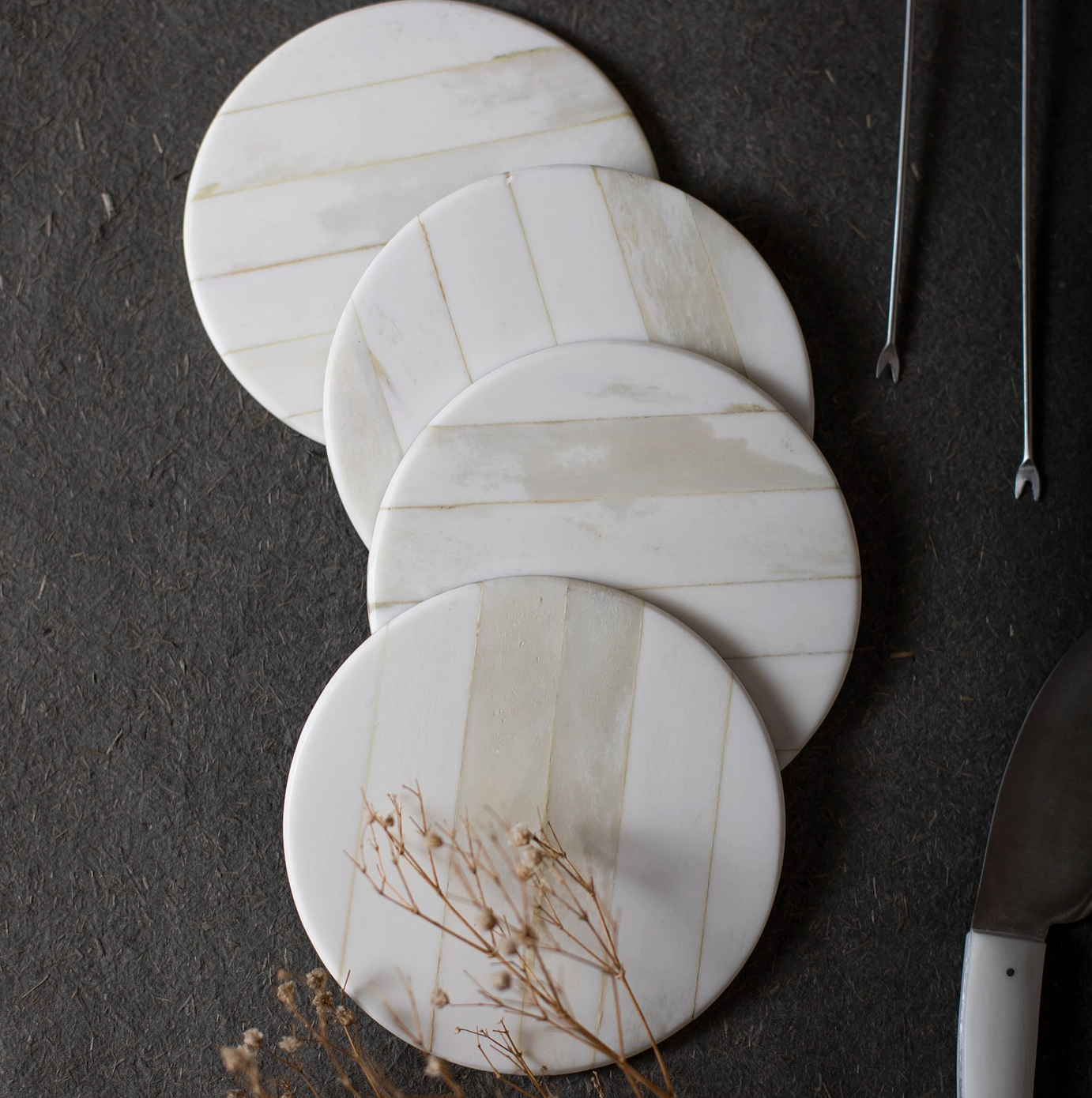 Bianco Coasters s/4