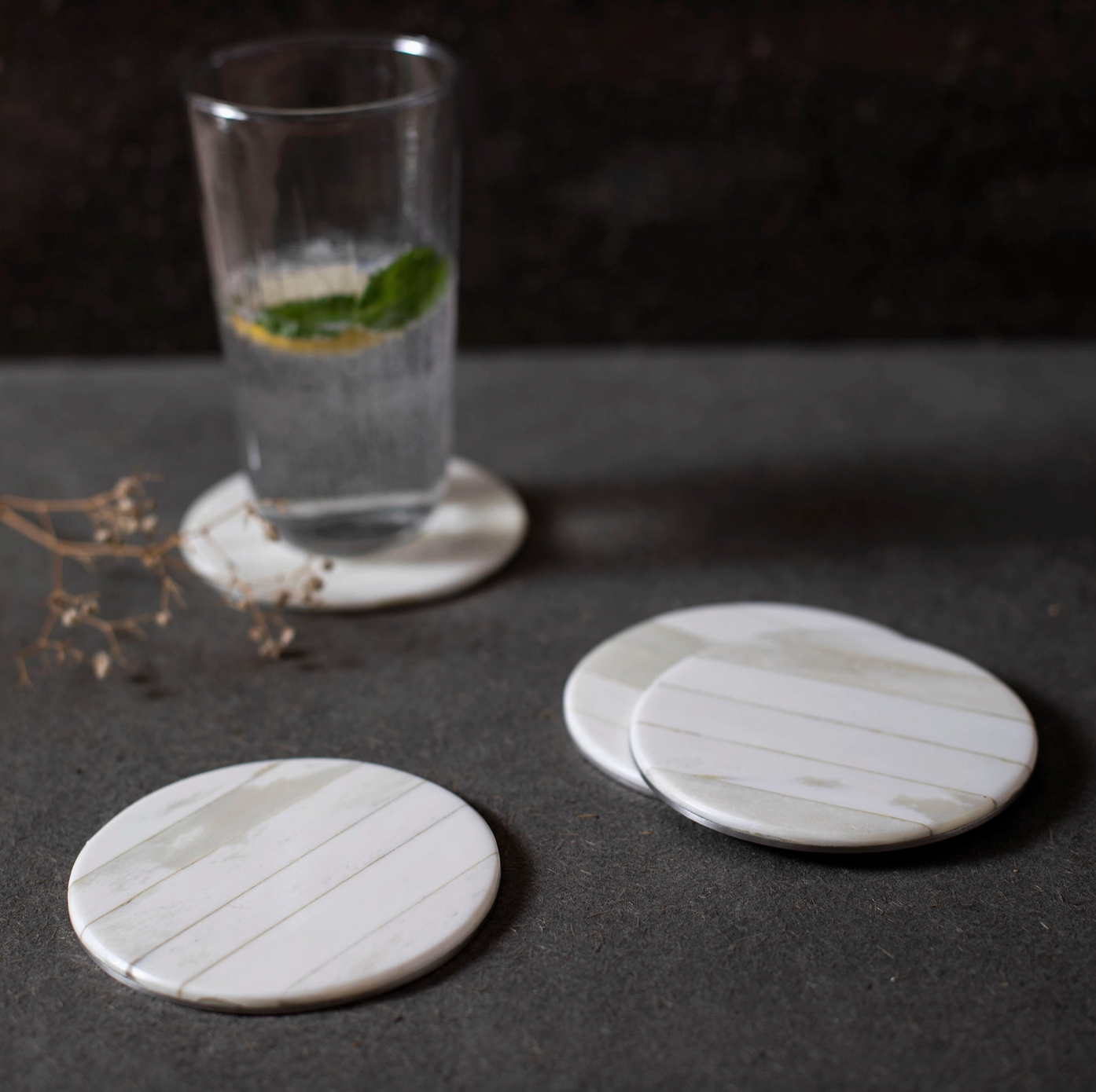 Bianco Coasters s/4