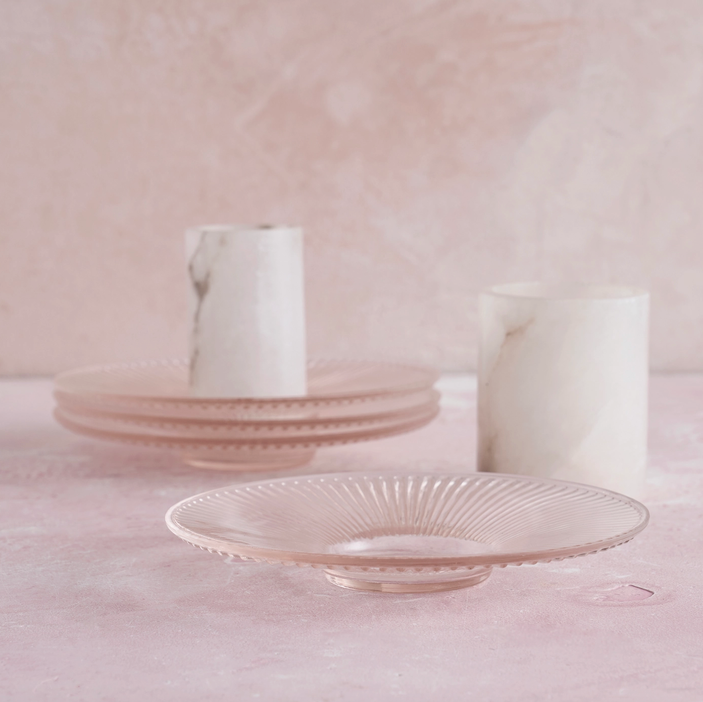 Pressed Pink Plates