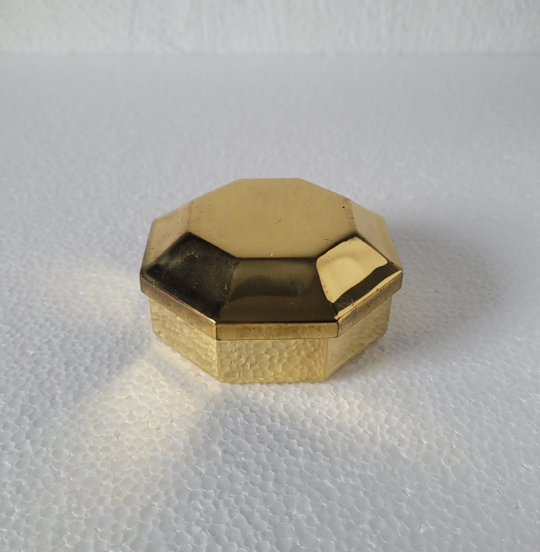 Brass Lidded Octagon Box