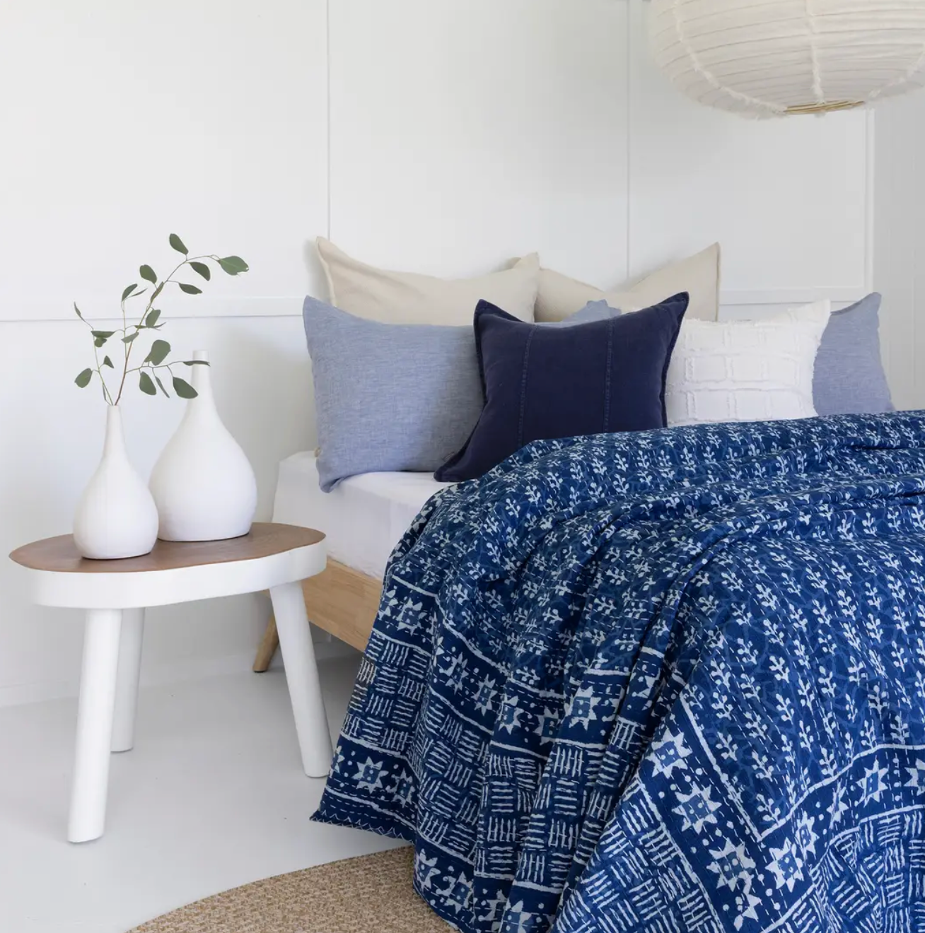 Kantha Blanket Indigo Blue