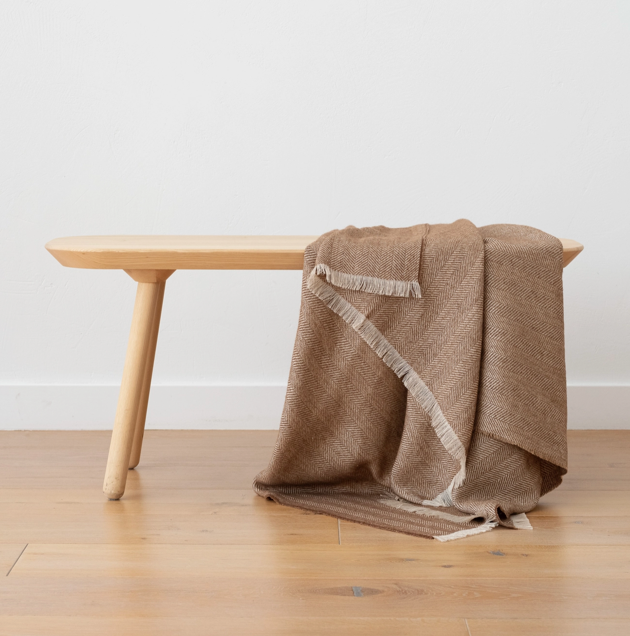 Hemp & Merino Throw Cinnamon