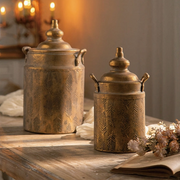 Vintage Style Embossed Canister