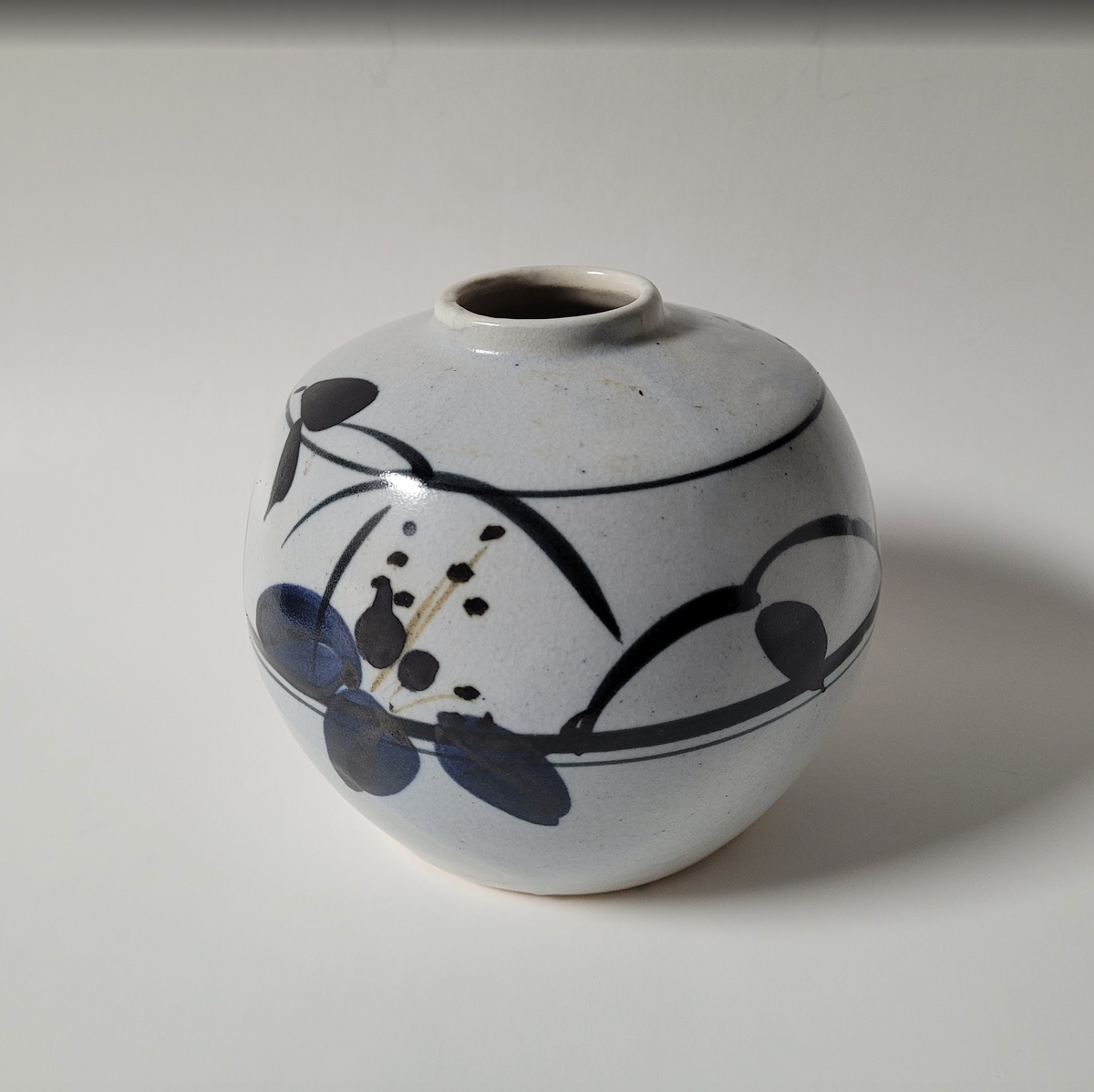 Blue Brushstroke Vase