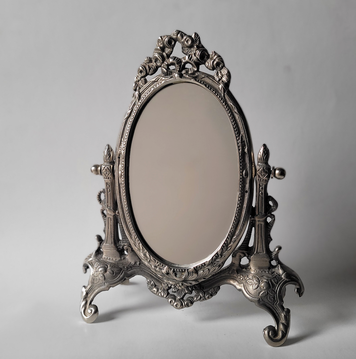 Silver Table Top Mirror