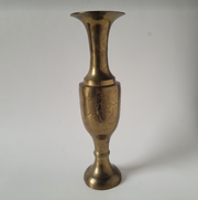 Brass Etched Vase