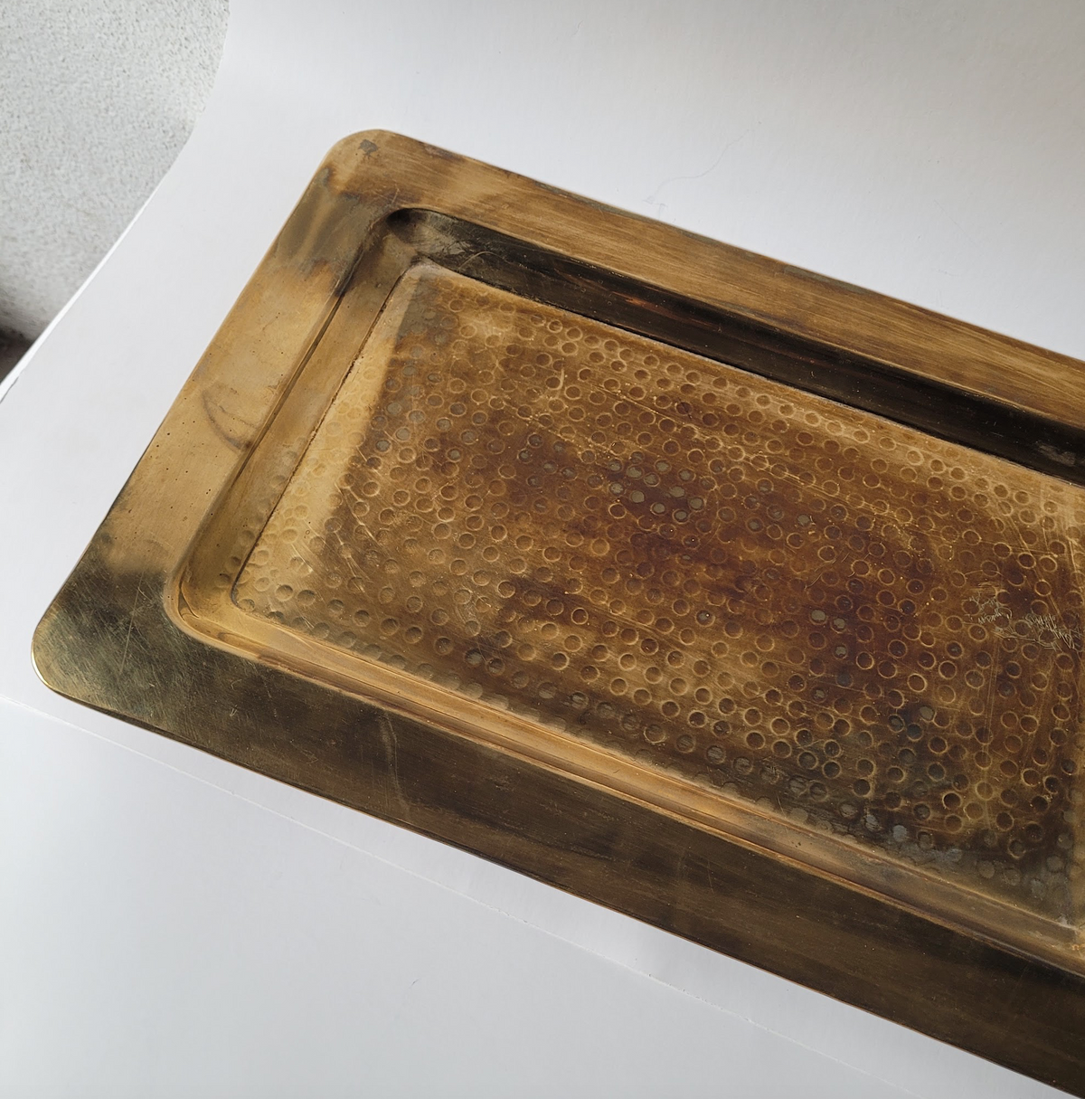 Brass Hammered Tray
