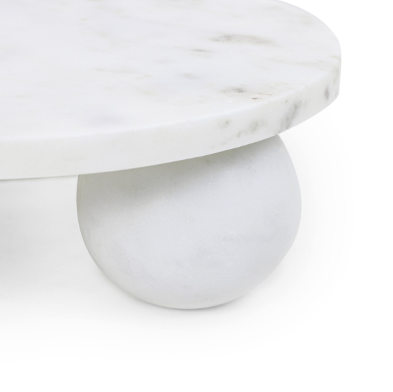 Footed Marble Plate