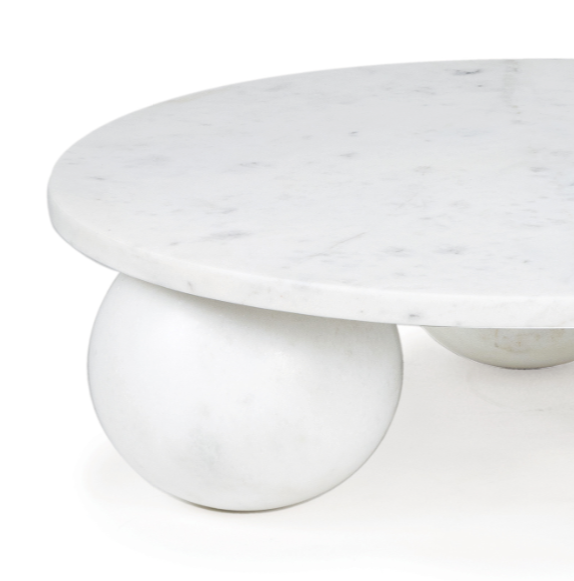 Footed Marble Plate