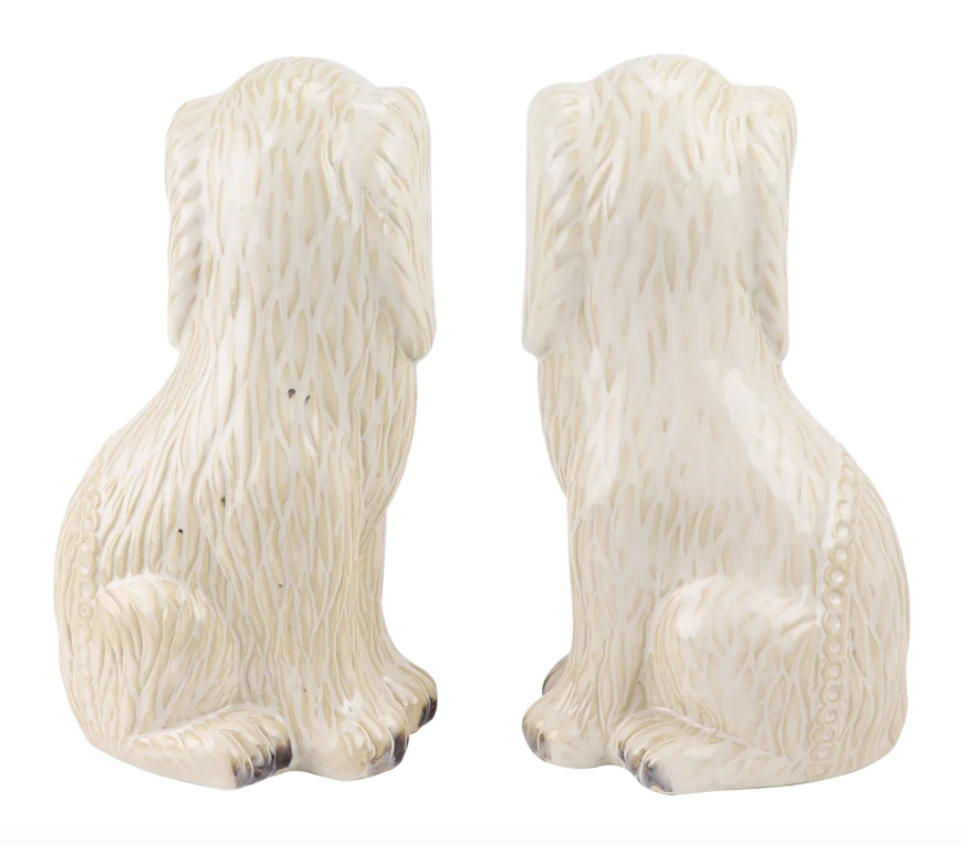 Ceramic Dog Pair