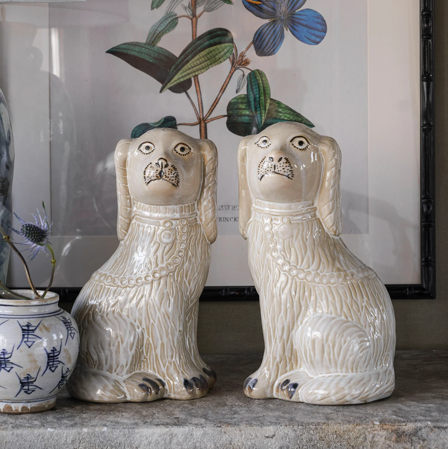 Ceramic Dog Pair