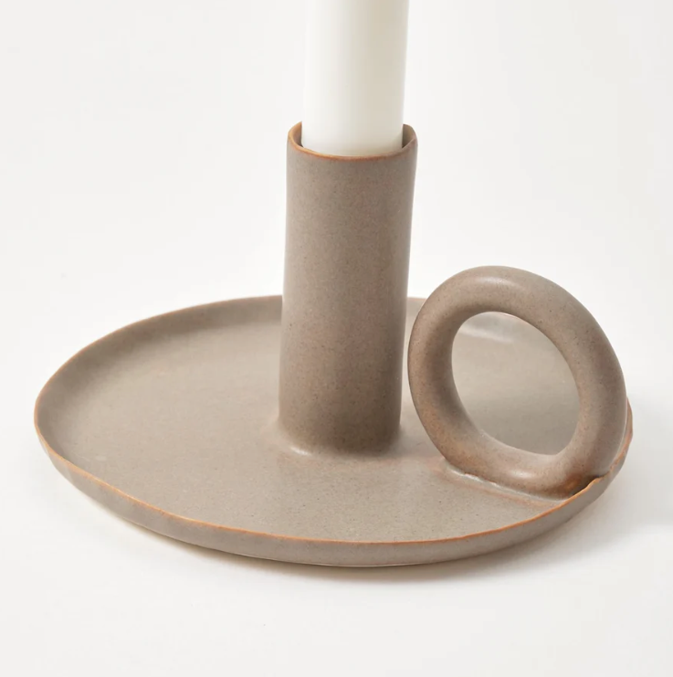 Candle Holder Grey