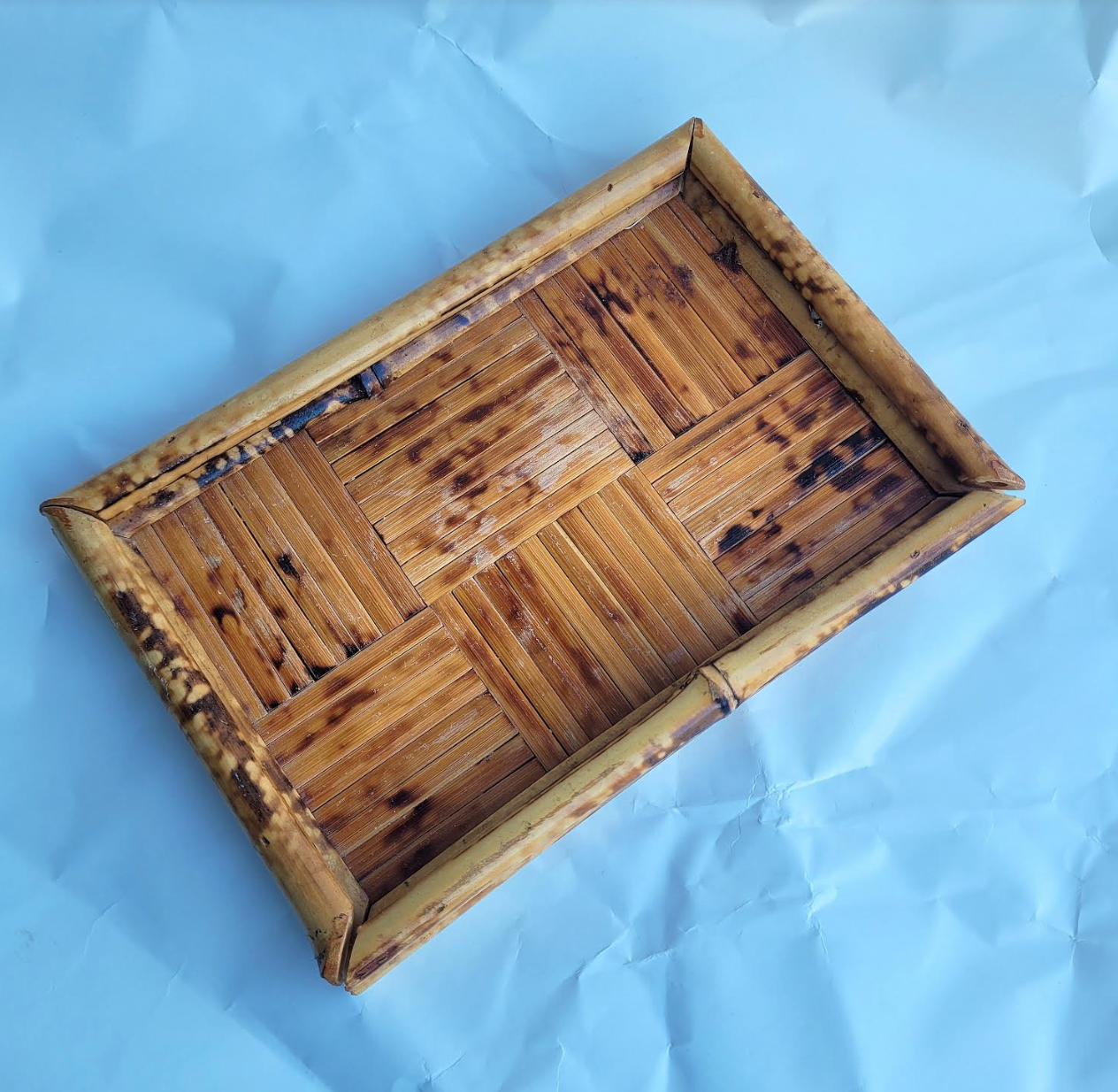 Vintage Bamboo Tray