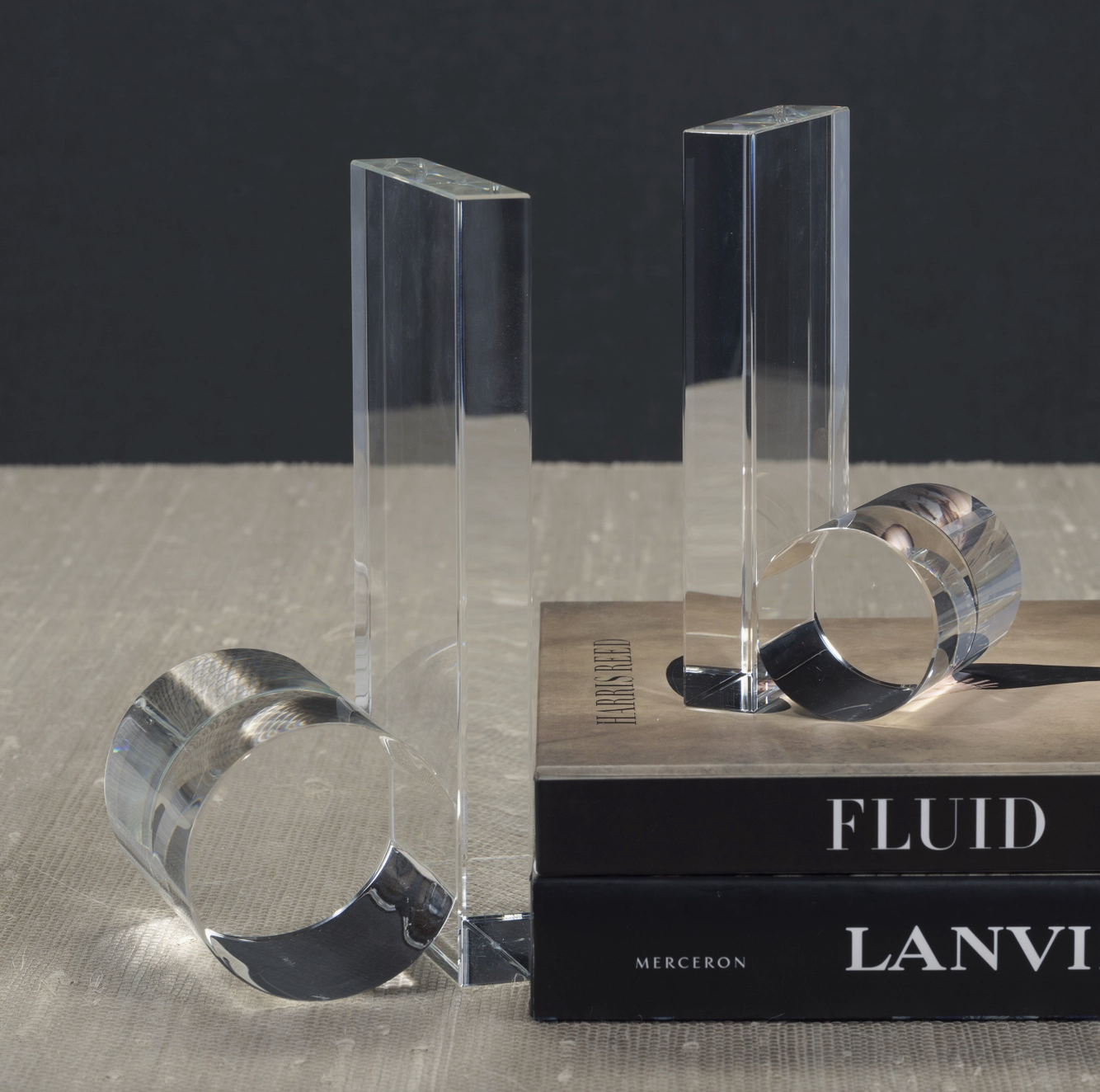 Crystal Bookends