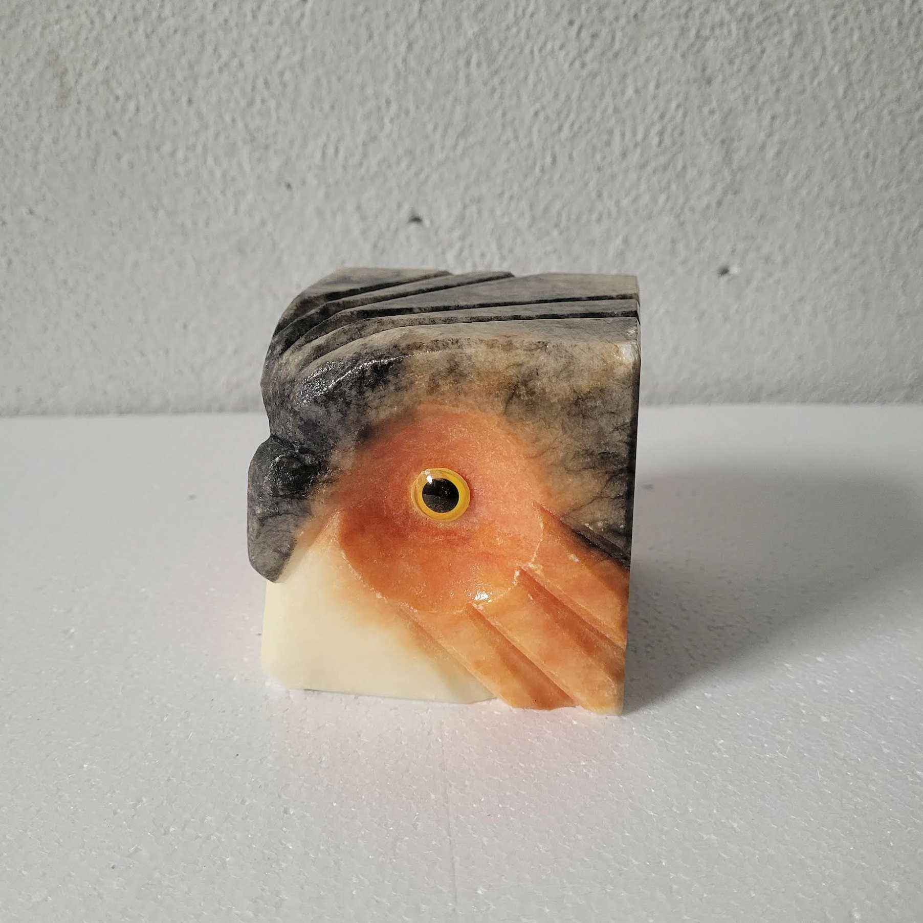 Marble Owl Head