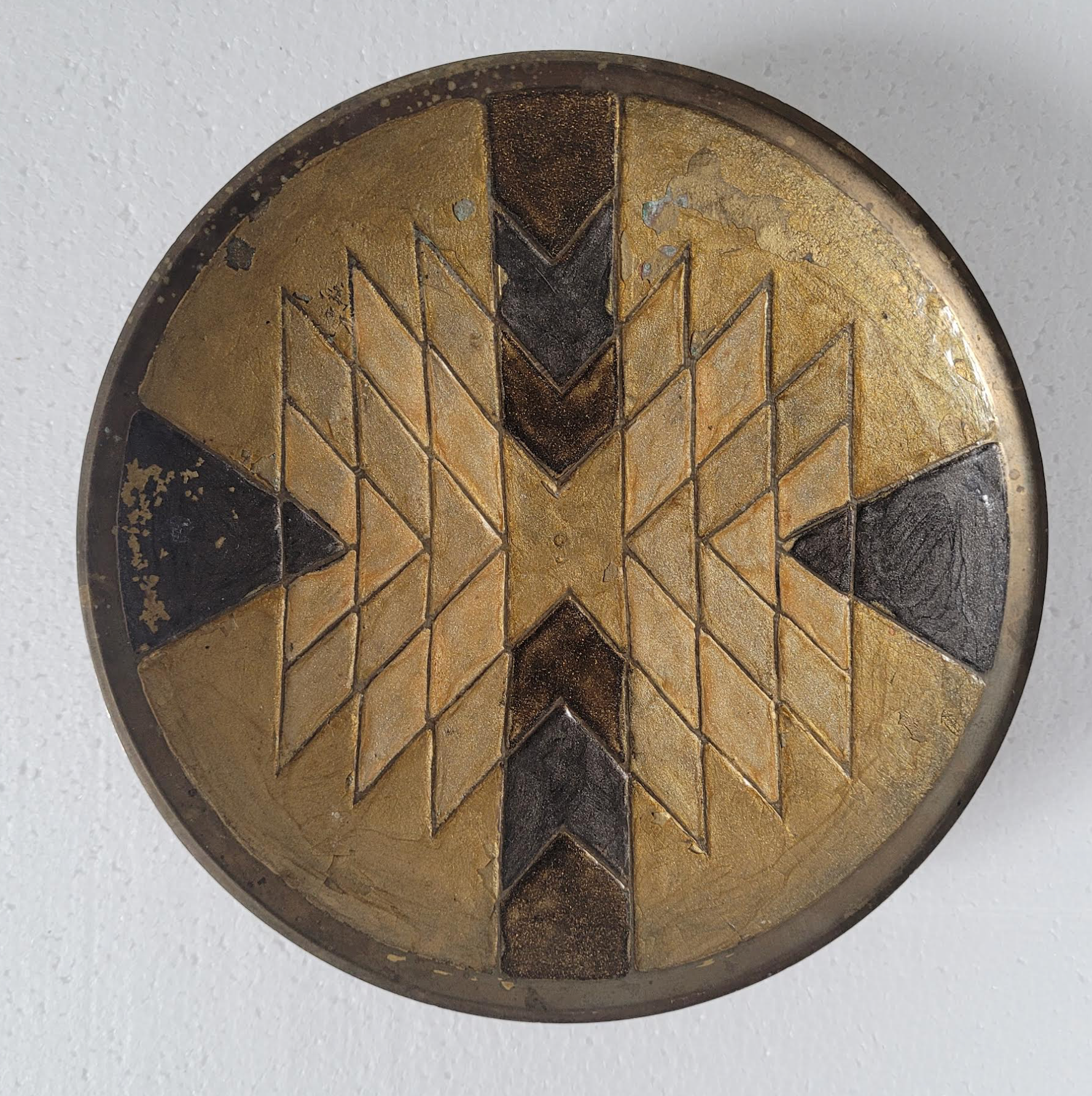 Enamel & Brass Plate