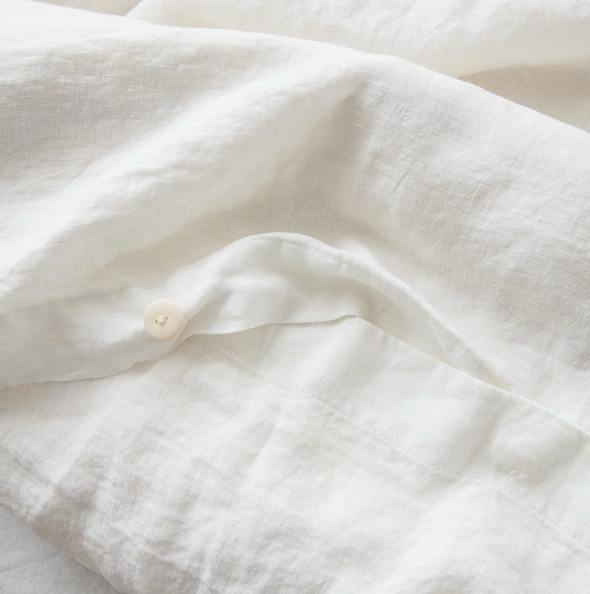 Linen Duvet Off White
