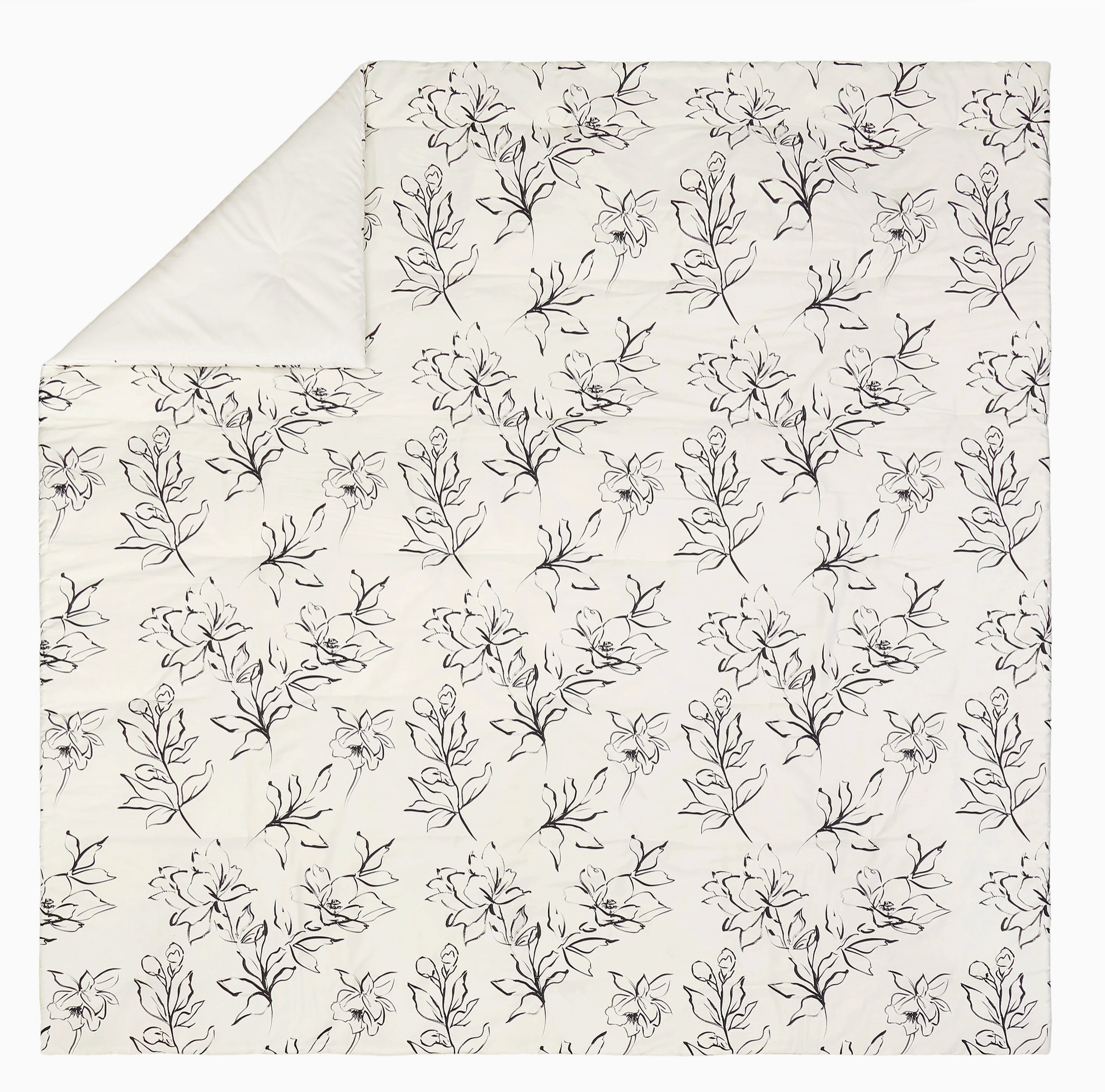 Ink Floral Comforter