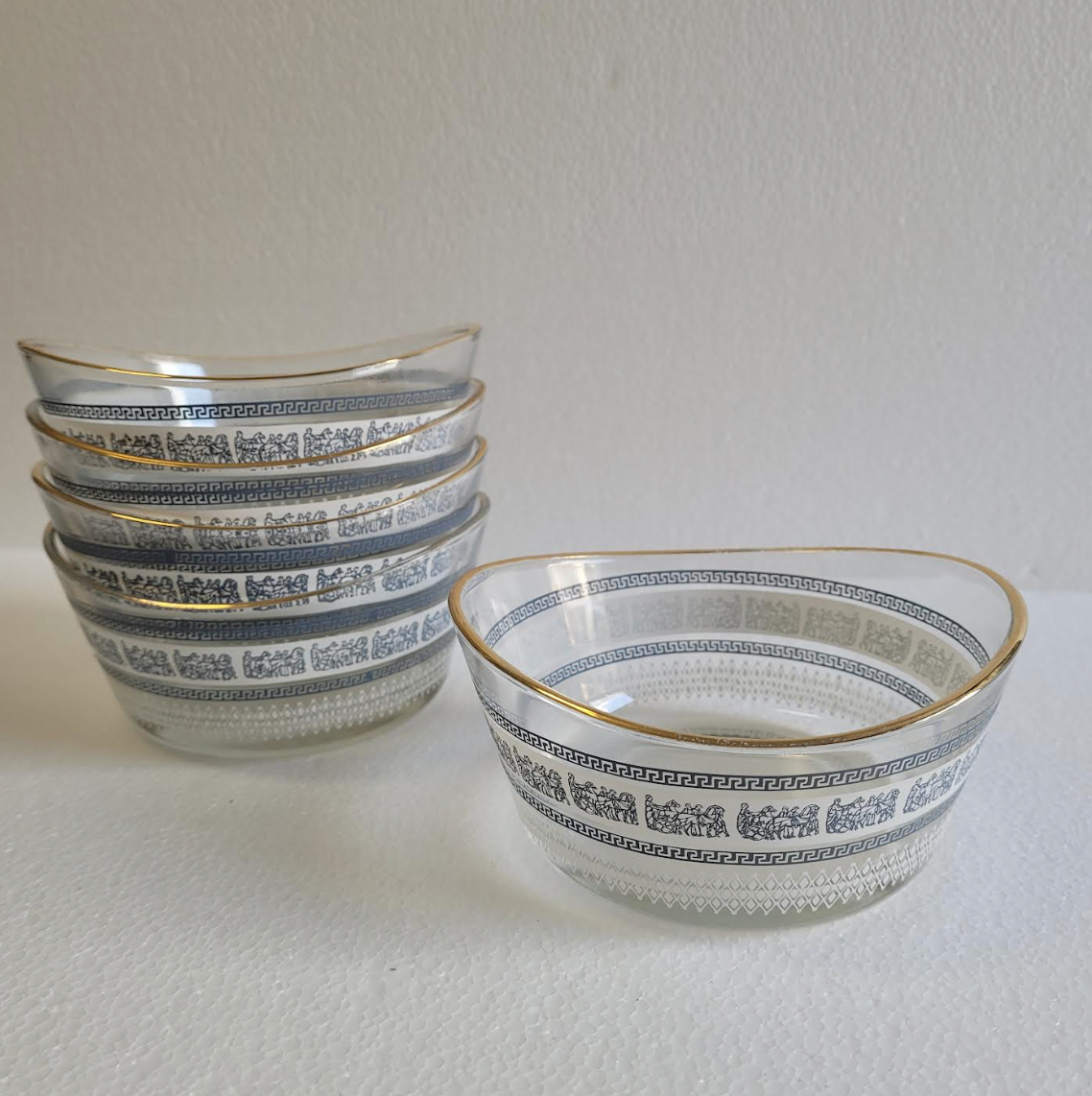 Greek Pattern Bowls