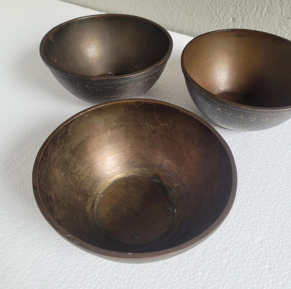 Etched Copper Bowls