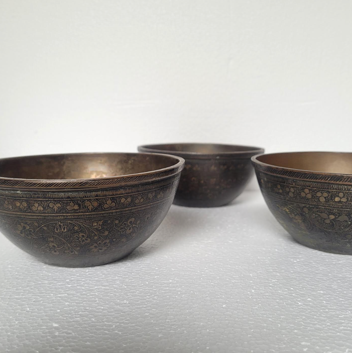 Etched Copper Bowls