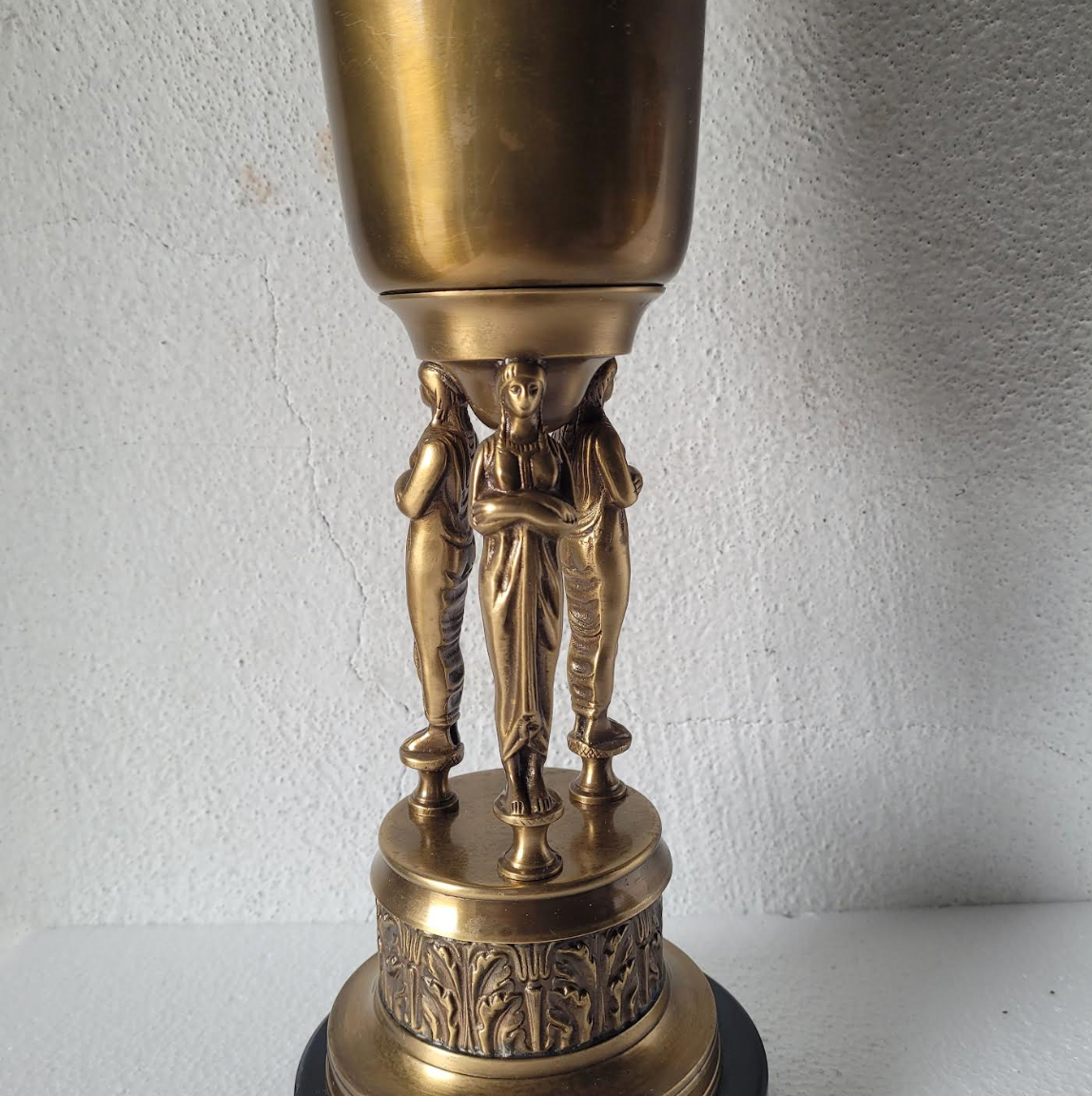 Goddess Brass Vase