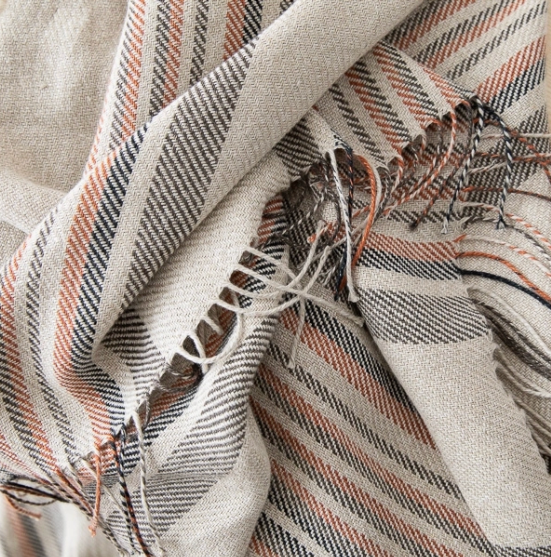 Linen Throw Paolo Stripe