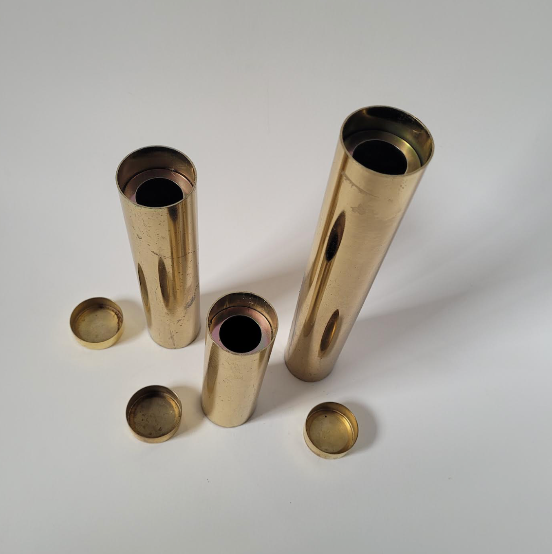 Brass Tealight Candle Trio