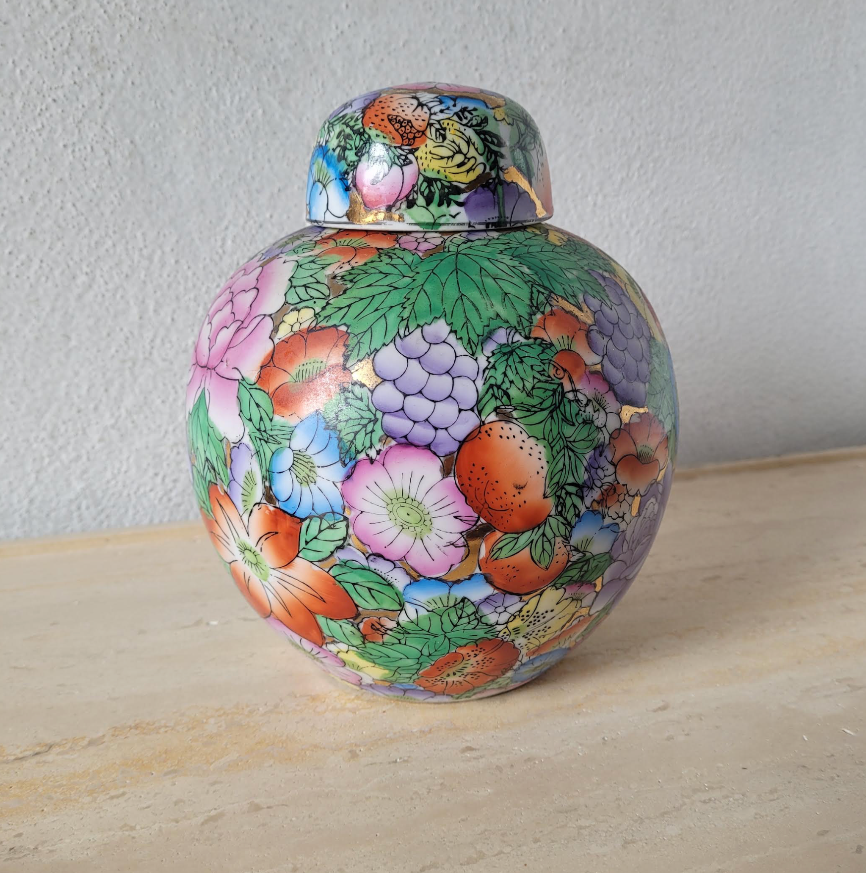 Floral Ginger Jar