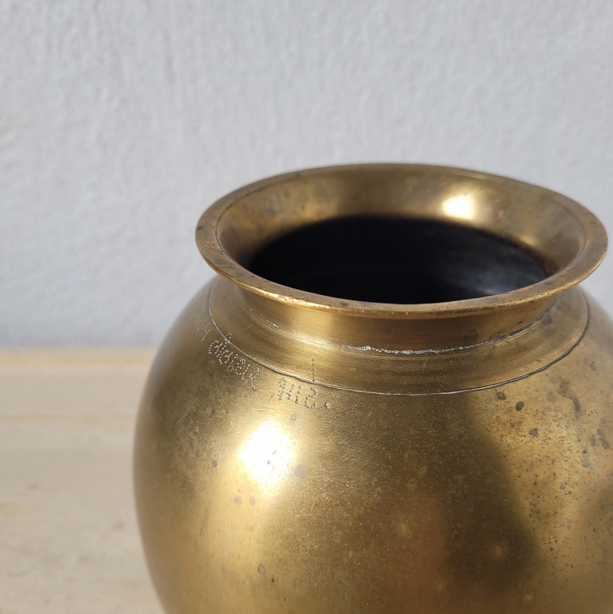 Heavy Brass Water Pot