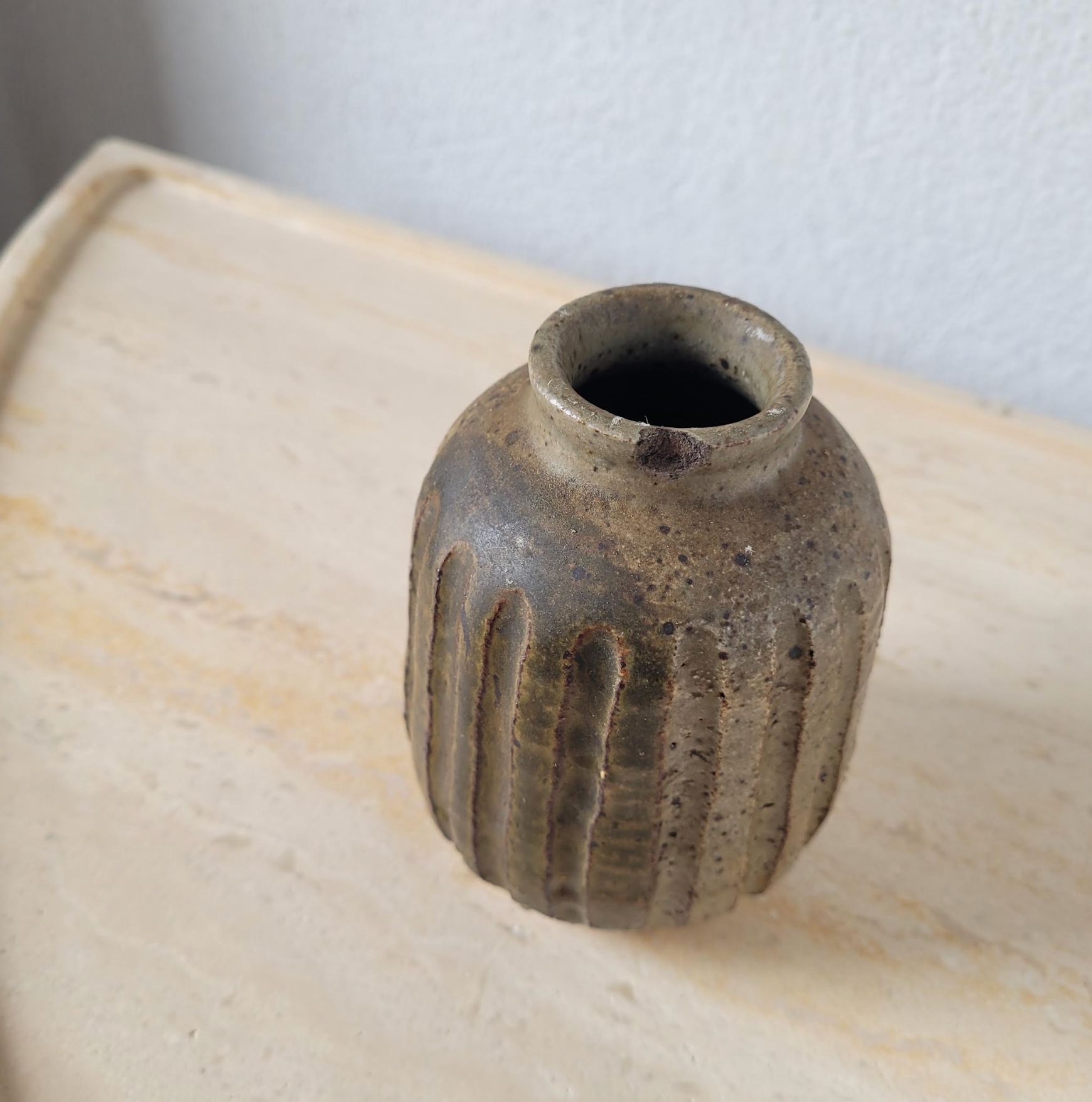 Stoneware Bud Vase
