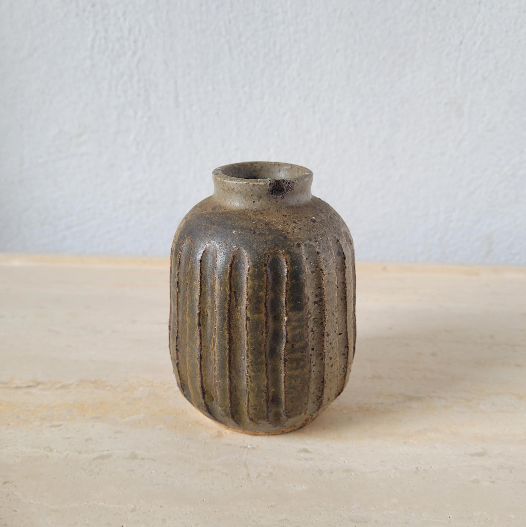 Stoneware Bud Vase