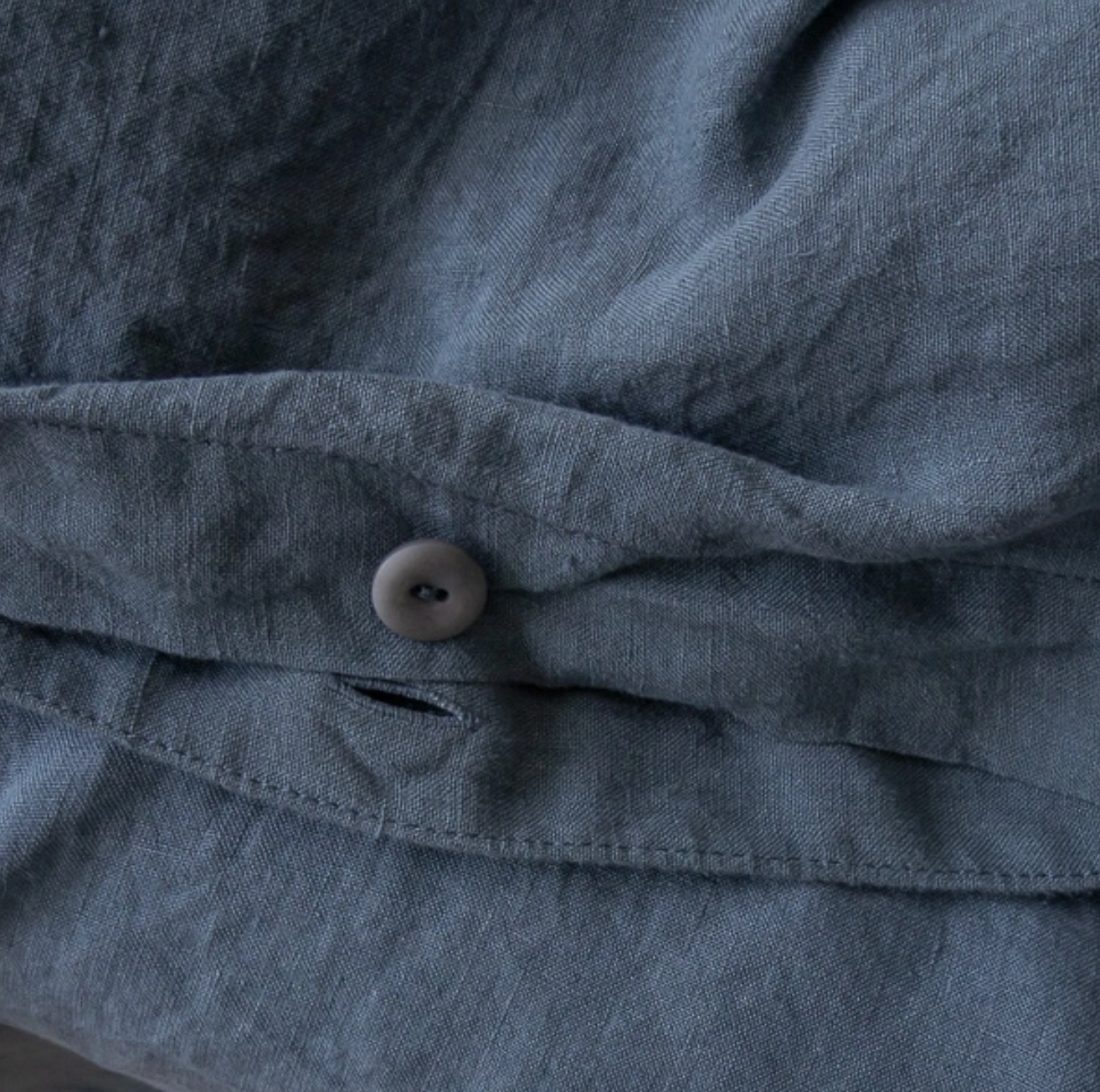 Linen Duvet Blue