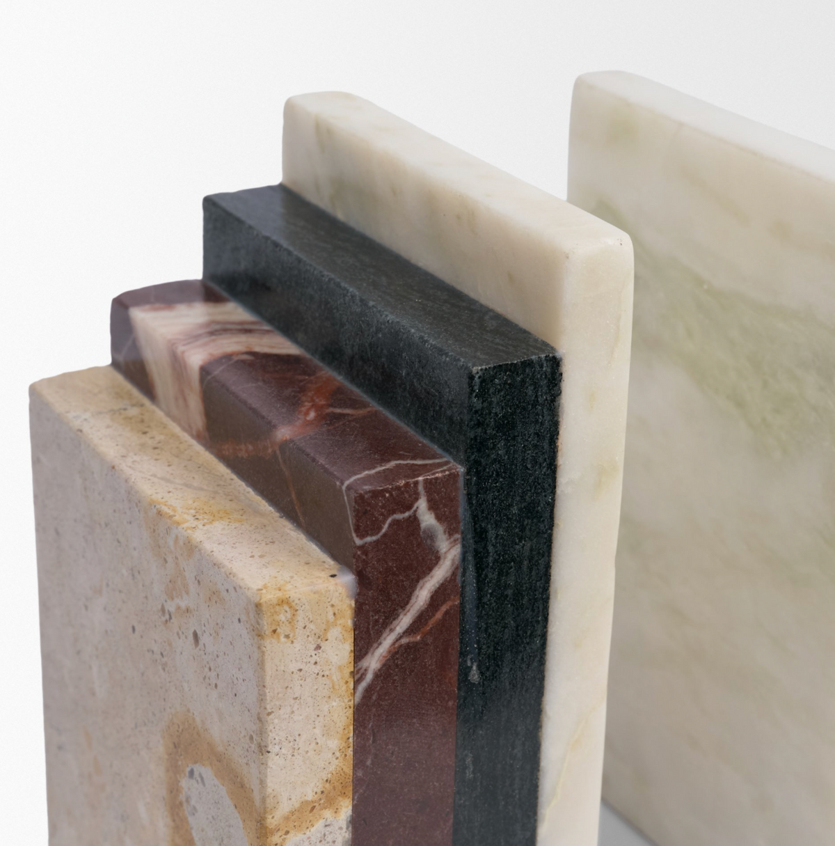 Mixed Marble Bookends