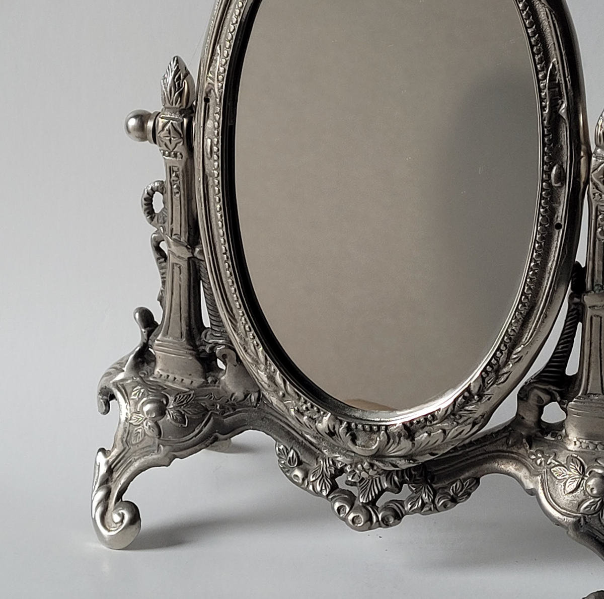 Silver Table Top Mirror
