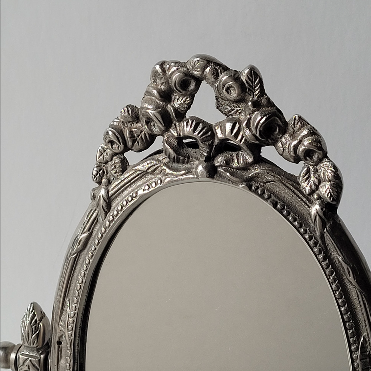 Silver Table Top Mirror