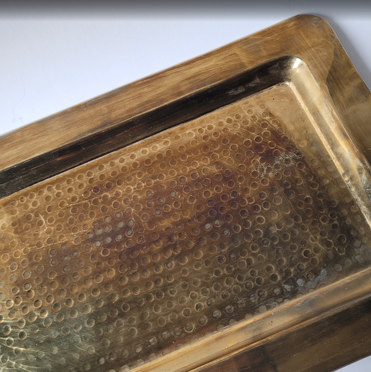 Brass Hammered Tray