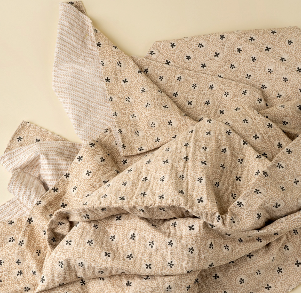 Clover Block Printed Throw