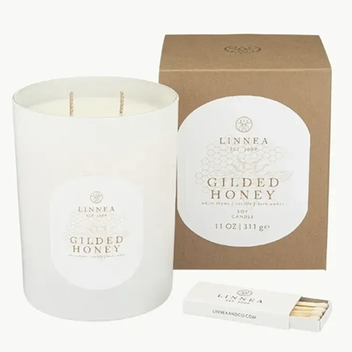 Linnea Gilded Honey Candle