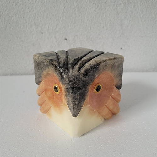 Marble Owl Head