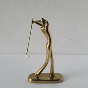 Brass Golfer Statue