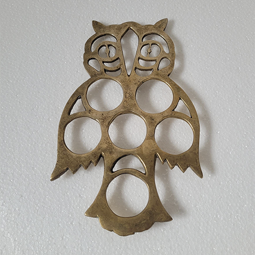 Brass Owl Trivet