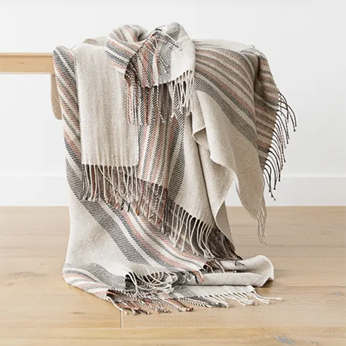 Linen Throw Paolo Stripe