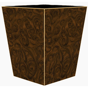 Burl Wastebasket